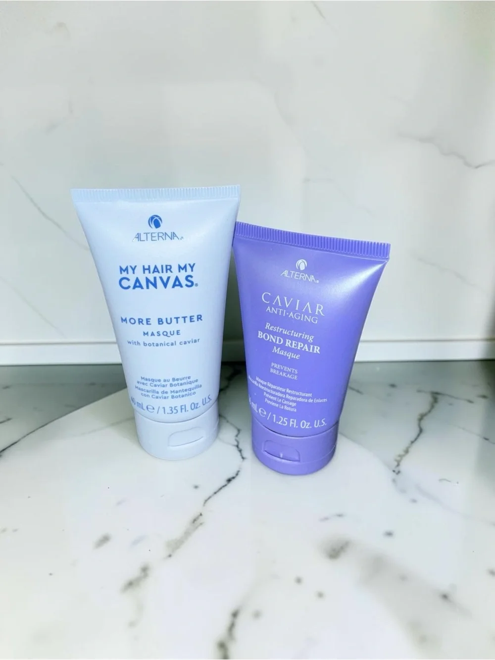 NEW Alterna Caviar Hair Masque Duo Bond Repair + More Butter Travel Size